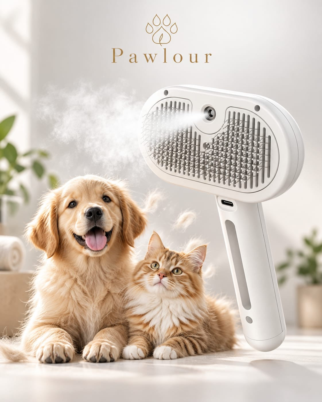 Steam Grooming Brush